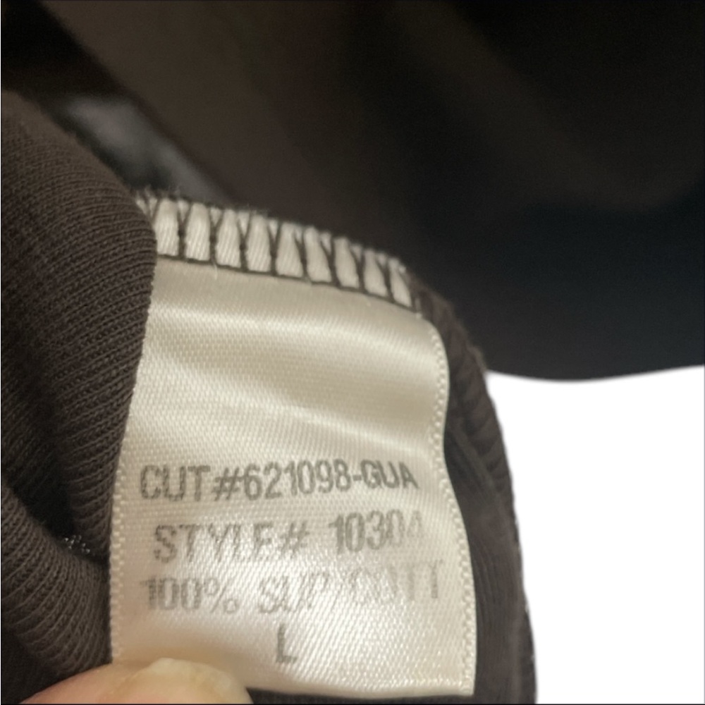 XCVI Women's embellished brass beads Brown Long Sleeve Shirt size large - Picture 4 of 5